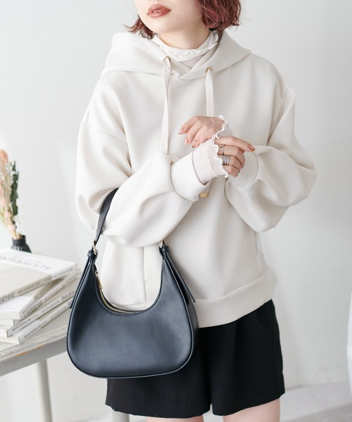 「natural couture」 プルオーバーパーカー FREE アイボリー レディース_画像3