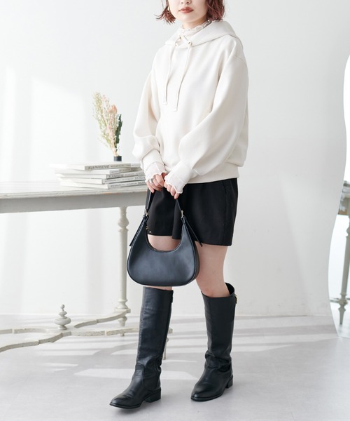 「natural couture」 プルオーバーパーカー FREE アイボリー レディース_画像4