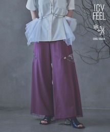 パンツ 接触冷感/ポイントレースキリカエワイドパンツ(HARE) レディース｜ZOZOTOWN Yahoo!店