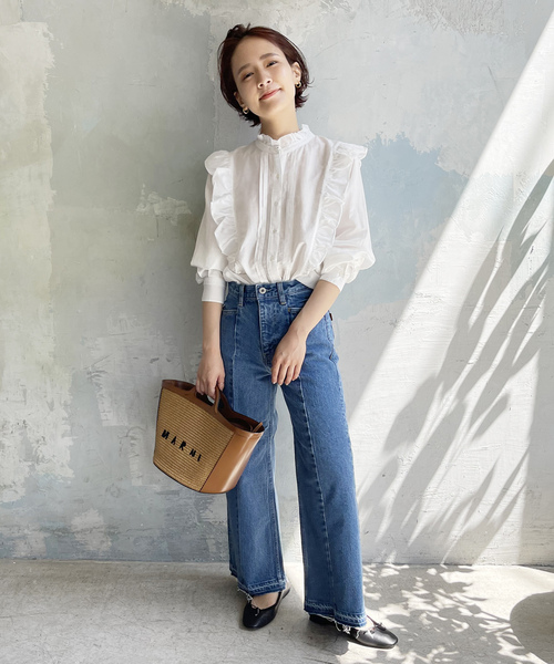 「Spick & Span」 長袖ブラウス - ホワイト レディース Spick＆Span 「Spick & Span」 長袖ブラウス FREE ホワイト