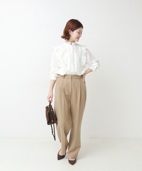 「Spick & Span」 長袖ブラウス - ホワイト レディース Spick＆Span 「Spick & Span」 長袖ブラウス FREE ホワイト