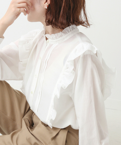 Spick & Span スピック アンド スパン 長袖ブラウス Spick & Span - スピックアンドスパン フレアカフスショート
