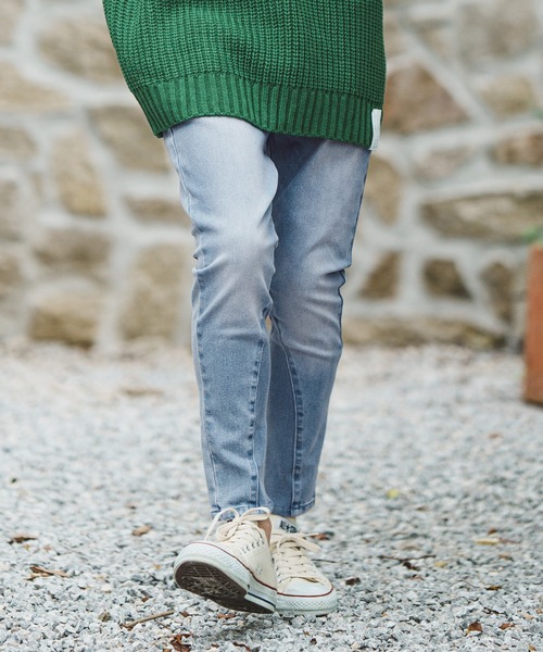 「CAMBIO」 加工スキニーデニムパンツ M ブラック メンズ