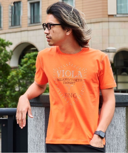 VIOLA tシャツ 「VIOLA rumore/ヴィオラ ルモーレ」裏使いクルー半袖T