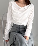 tシャツ 「26SS新色追加」2WAYドレープ...の詳細画像3