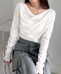 tシャツ 「26SS新色追加」2WAYドレープ...の詳細画像4