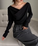 tシャツ 「26AW新色追加」2WAYドレープ...の詳細画像1
