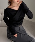 tシャツ 「26AW新色追加」2WAYドレープ...の詳細画像3