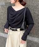 tシャツ 「26AW新色追加」2WAYドレープ...の詳細画像4