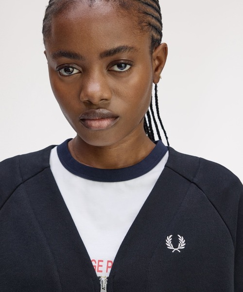 FRED PERRY クラシック ジップ スルー カーディガン ブラック M 楽天市場】フレッドペリー クラシック ジップ スルー