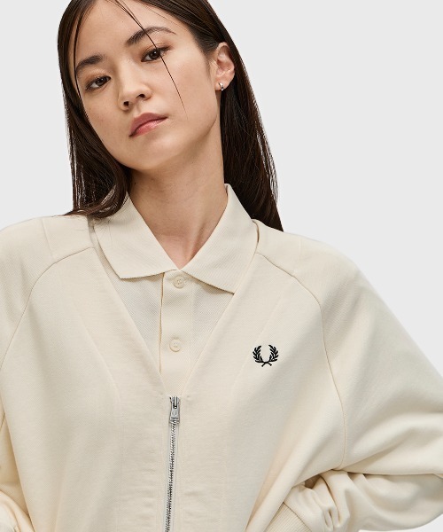 FRED PERRY カーディガン Zip-Through Sweatshirt Cardigan