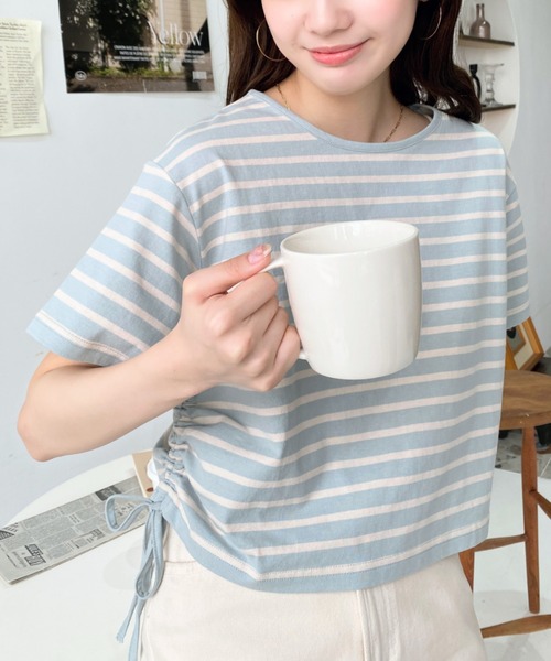 「moment+」 半袖カットソー M ピンク レディース