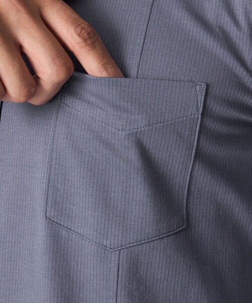 EPOCA UOMO（エポカ ウォモ） シャツ ブライトポリエステル混ロング