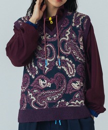 ROSE BUD（ローズバッド） ベスト ジレ (mici)PAISLEY JAQUARD KNIT