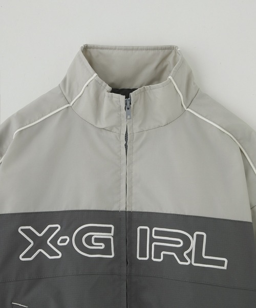 xgirl アウター　ジャケット　ブルゾン X-girl ブルゾン アウター LOGO EMBROIDERY JACKET レディース