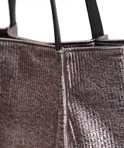 COOCO（クーコ） トートバッグ メタリックツマミハンドルフラット