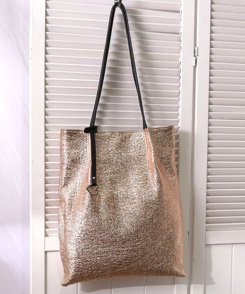 COOCO（クーコ） トートバッグ メタリックツマミハンドルフラット