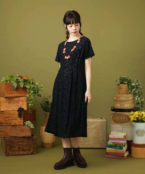 Jocomomola（ホコモモラ） ワンピース Camino de flores フラワージャ