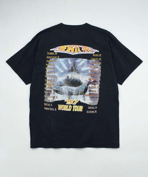 中古 90s THE WHO WORLD TOUR TEE 1997年 USA製 VINTAGE tシャツ 「USED」90's “Bostons World Tour '97” バンド T