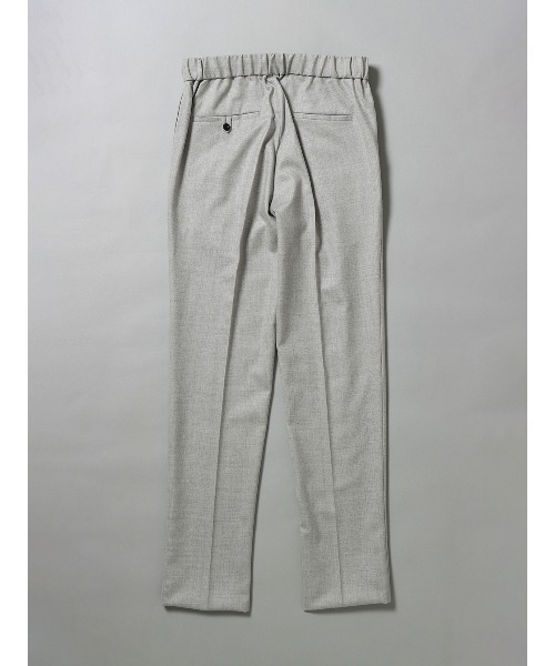 スラックス GOOVI タックテーパードパンツ ストレッチ ウール
