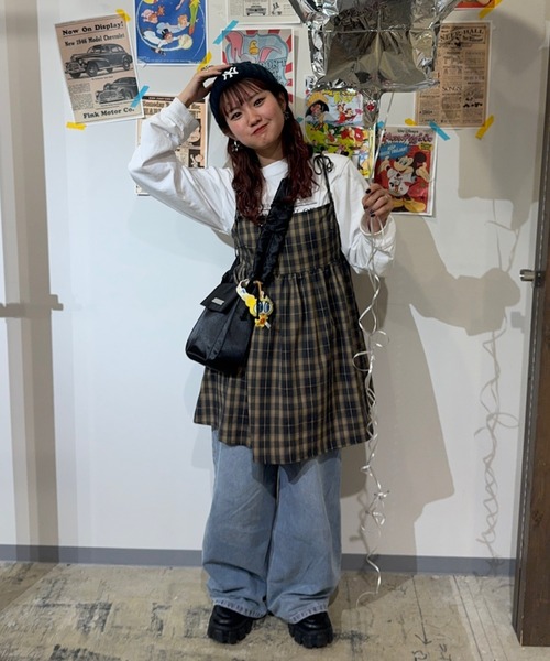 「Auntie Rosa」 ノースリーブチュニック FREE ワインレッド レディース_画像2