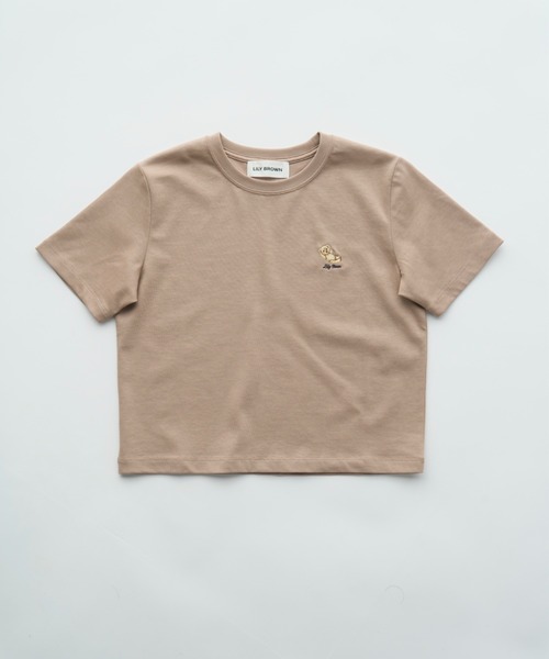 「LILY BROWN」 半袖Tシャツ FREE ネイビー レディース_画像2