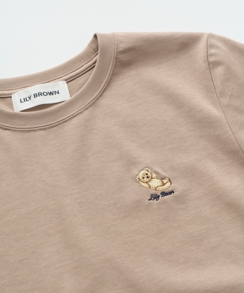 「LILY BROWN」 半袖Tシャツ FREE ネイビー レディース_画像3