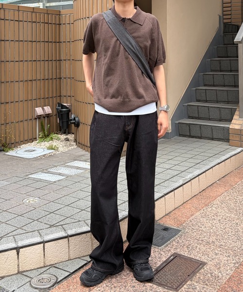 Chikashitsu+（チカシツプラス） ワイドパンツ ジーンズ 「Chikashitsu 