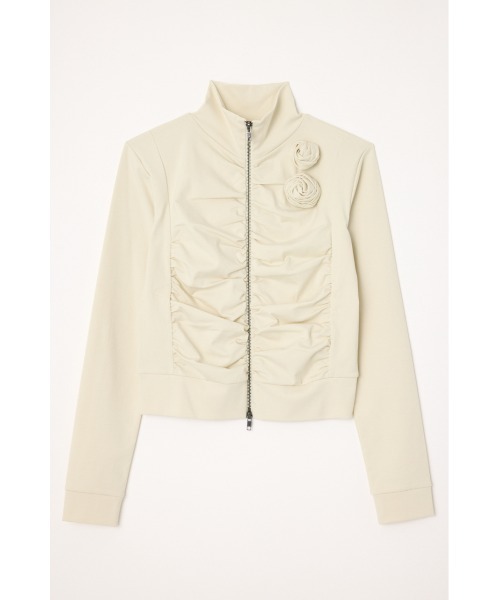 LAGUA GEM（ラグアジェム） tシャツ FRONT ZIP GATHER トップス