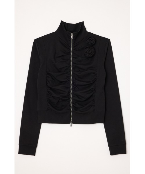 LAGUA GEM（ラグアジェム） tシャツ FRONT ZIP GATHER トップス