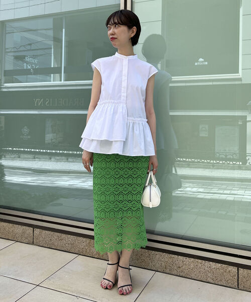 「NOLLEY'S Sophi」 ノースリーブブラウス 38 ブルー系その他3 レディース_画像3
