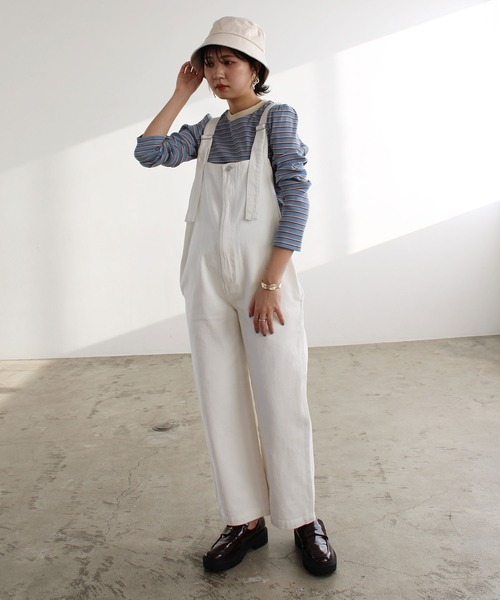 GeeRA（ジーラ） オーバーオール MEDIUM オフホワイト レディース