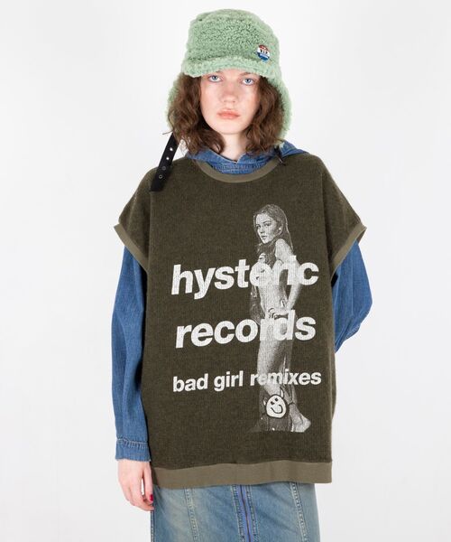 HYSTERIC GLAMOUR ニットベスト HYSTERIC GLAMOUR（ヒステリックグラマー） ベスト ジレ BAD GIRL