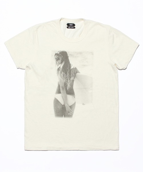 [TMT] короткий рукав футболка LARGE розовый мужской 