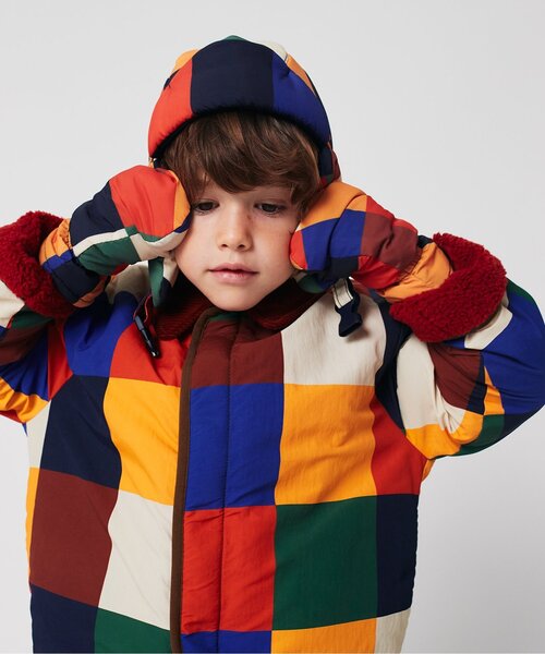 BOBO CHOSES（ボボショーズ） 手袋 Multicolor Tiles mittens「キッズ 