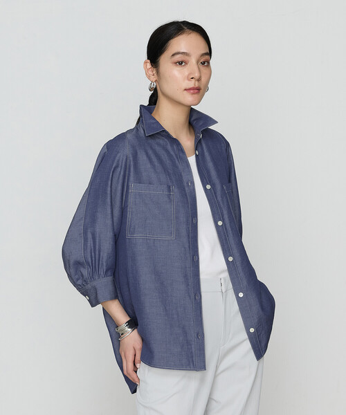 Gabardine K.T（ギャバジンK.T） ブラウス シャツ オトナシャンブレー