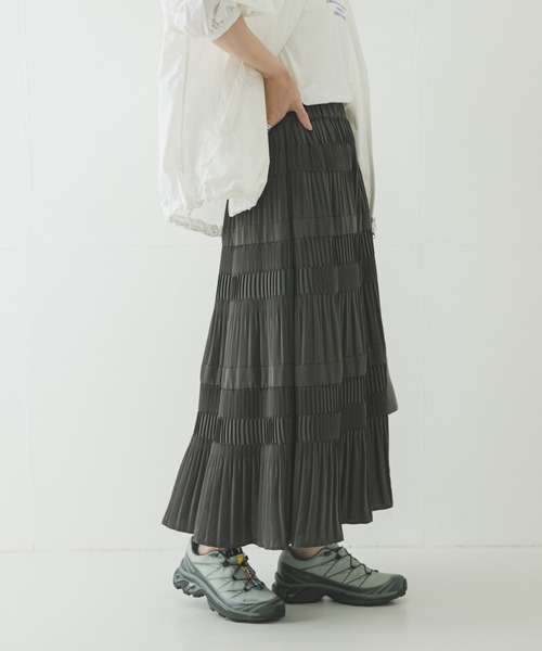 アーバンリサーチ　プリーツティアードスカート URBAN RESEARCH（アーバンリサーチ） スカート プリーツティアード