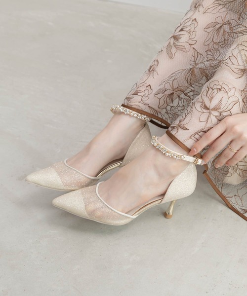 RANDA（ランダ） パンプス 2WAY ラメシアーセパレートパンプス