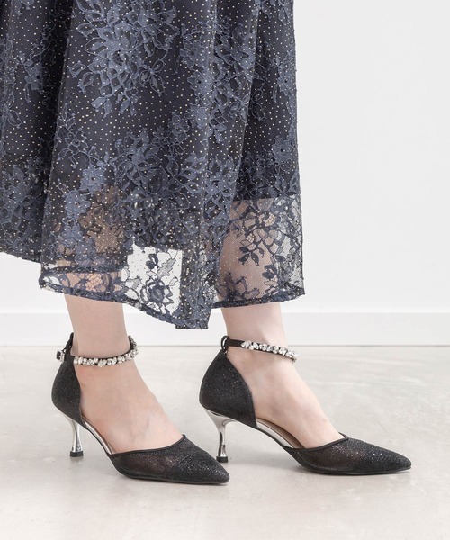 RANDA（ランダ） パンプス 2WAY ラメシアーセパレートパンプス