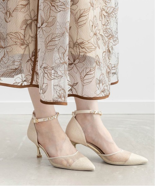 RANDA（ランダ） パンプス 2WAY ラメシアーセパレートパンプス
