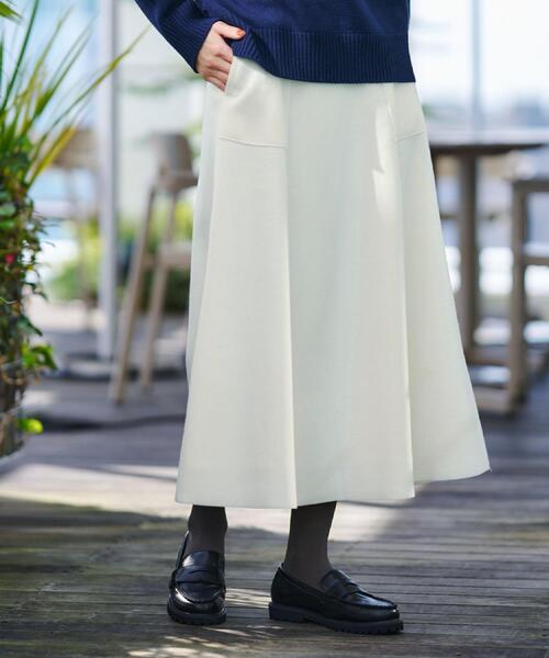 Dessin（デッサン） スカート メルトンジャージフレアスカート
