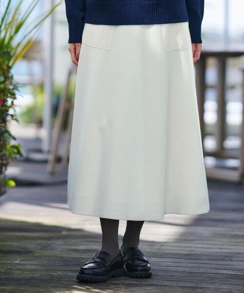 Dessin（デッサン） スカート メルトンジャージフレアスカート