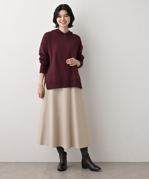 Dessin（デッサン） スカート メルトンジャージフレアスカート