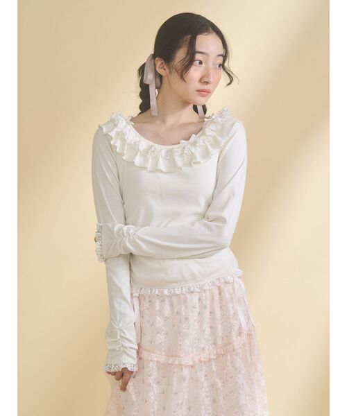 merry jenny（メリージェニー） tシャツ romantic frill tops