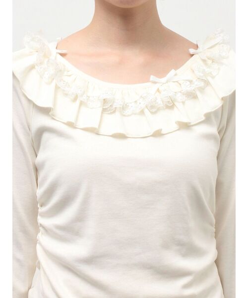 もともさん 取り置き( ¨̮ )♡merry Jenny とんだ林蘭 Tシャツ merry jenny（メリージェニー） tシャツ ribbon lace tee レディース