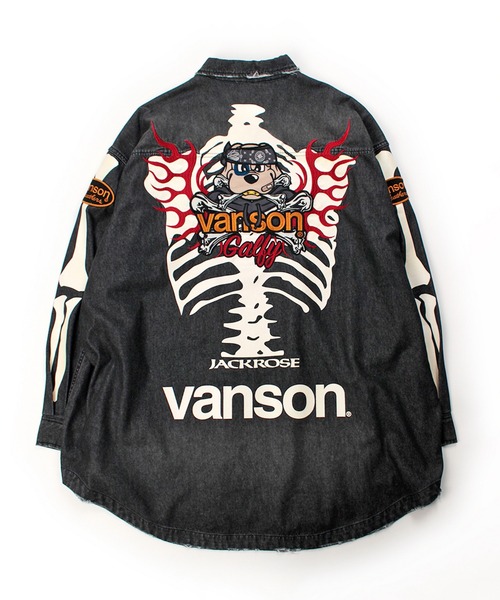 GALFY（ガルフィー） シャツ JACKROSE×VANSON×GALFY-骨犬 Demin Shirt