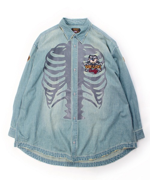 GALFY（ガルフィー） シャツ JACKROSE×VANSON×GALFY-骨犬 Demin Shirt