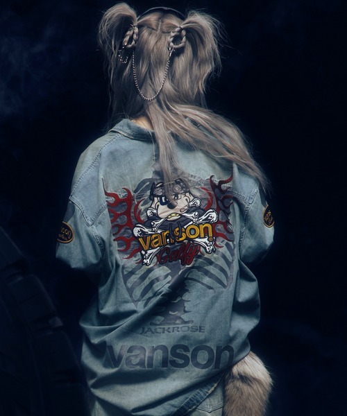GALFY（ガルフィー） シャツ JACKROSE×VANSON×GALFY-骨犬 Demin Shirt
