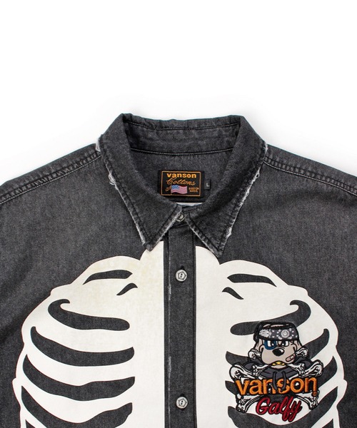 GALFY（ガルフィー） シャツ JACKROSE×VANSON×GALFY-骨犬 Demin Shirt