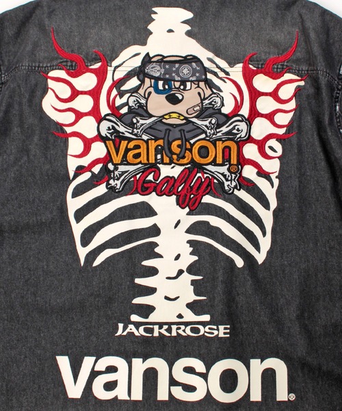GALFY（ガルフィー） シャツ JACKROSE×VANSON×GALFY-骨犬 Demin Shirt
